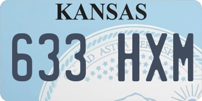 KS license plate 633HXM