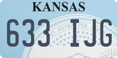 KS license plate 633IJG