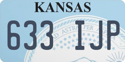 KS license plate 633IJP