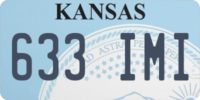 KS license plate 633IMI