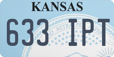 KS license plate 633IPT