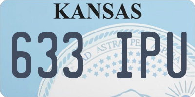 KS license plate 633IPU