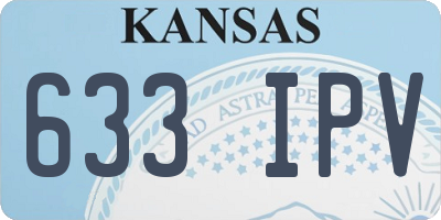 KS license plate 633IPV