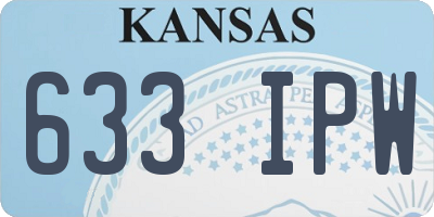 KS license plate 633IPW