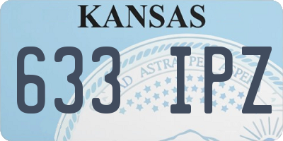 KS license plate 633IPZ