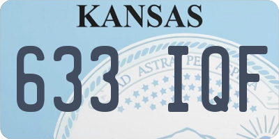 KS license plate 633IQF
