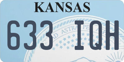 KS license plate 633IQH