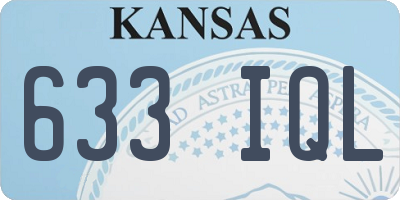 KS license plate 633IQL