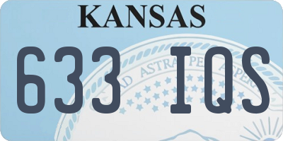 KS license plate 633IQS