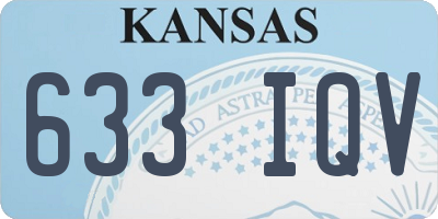 KS license plate 633IQV