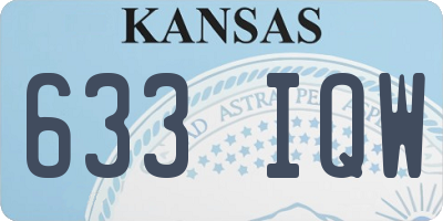 KS license plate 633IQW