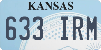 KS license plate 633IRM