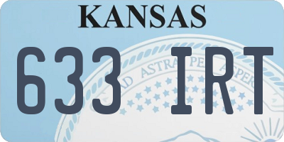 KS license plate 633IRT