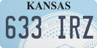 KS license plate 633IRZ