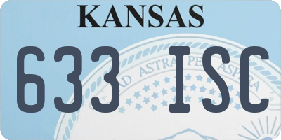 KS license plate 633ISC