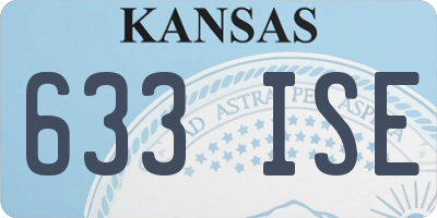 KS license plate 633ISE