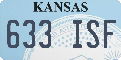 KS license plate 633ISF
