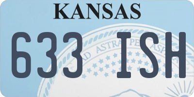KS license plate 633ISH