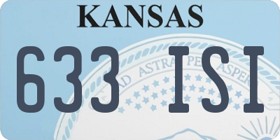 KS license plate 633ISI