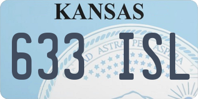 KS license plate 633ISL