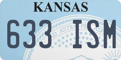 KS license plate 633ISM