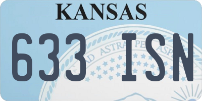 KS license plate 633ISN