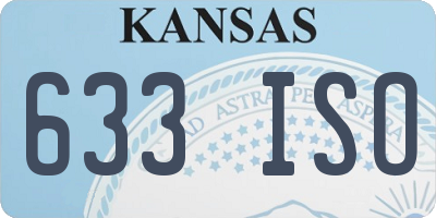 KS license plate 633ISO