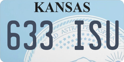 KS license plate 633ISU