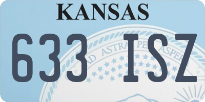 KS license plate 633ISZ