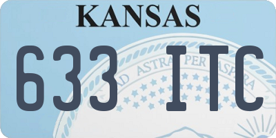 KS license plate 633ITC