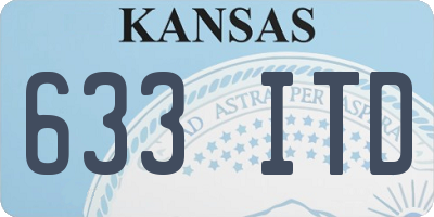 KS license plate 633ITD