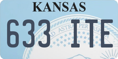 KS license plate 633ITE