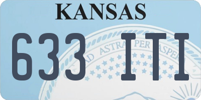 KS license plate 633ITI