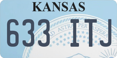 KS license plate 633ITJ
