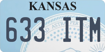 KS license plate 633ITM