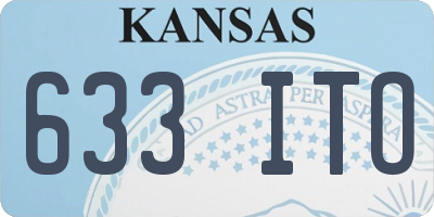 KS license plate 633ITO
