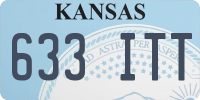 KS license plate 633ITT