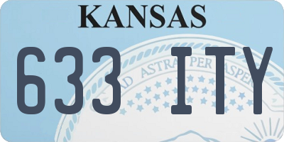 KS license plate 633ITY
