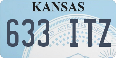 KS license plate 633ITZ