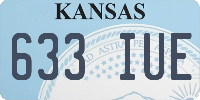 KS license plate 633IUE