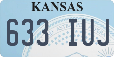 KS license plate 633IUJ