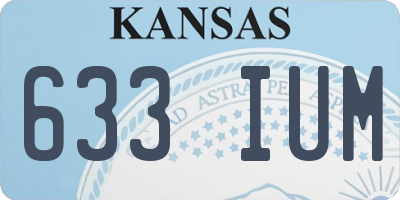 KS license plate 633IUM