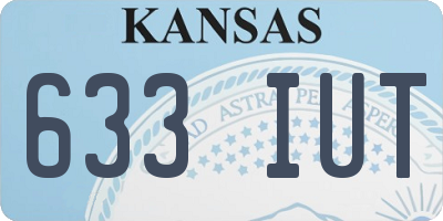 KS license plate 633IUT
