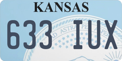 KS license plate 633IUX