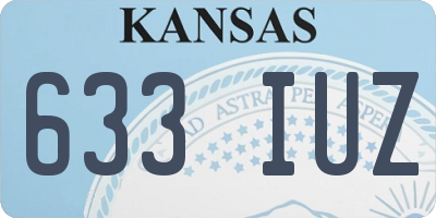 KS license plate 633IUZ