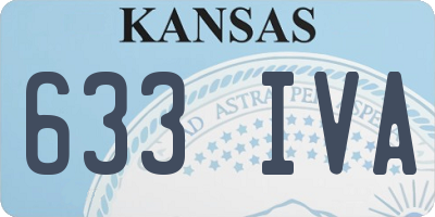 KS license plate 633IVA