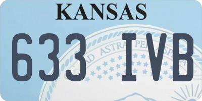 KS license plate 633IVB