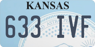 KS license plate 633IVF