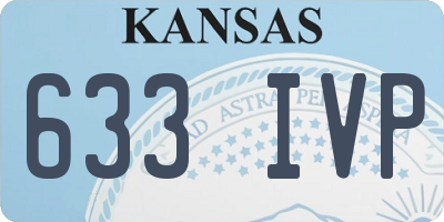 KS license plate 633IVP