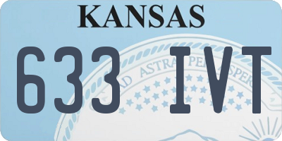 KS license plate 633IVT